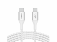 Belkin BOOST CHARGE™ USB-C na USB-C kabel 240W, 2m, bílý - odolný