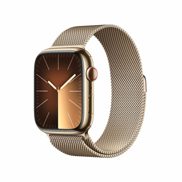 Hodinky&nbsp;Apple&nbsp;Watch&nbsp;Series&nbsp;9&nbsp;GPS&nbsp;+&nbsp;Cellular,&nbsp;45mm&nbsp;Gold&nbsp;St...