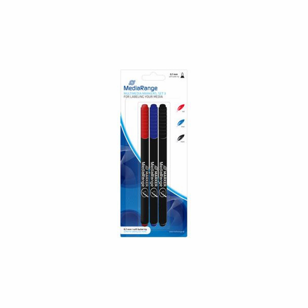 MediaRange Record markers 3 barvy (MR701)