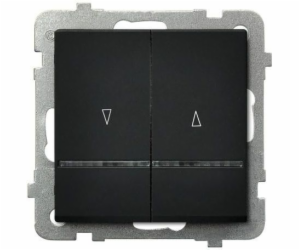 Ospel Shutter spínač Sonata 10AX 2200W s podsvícením čern...