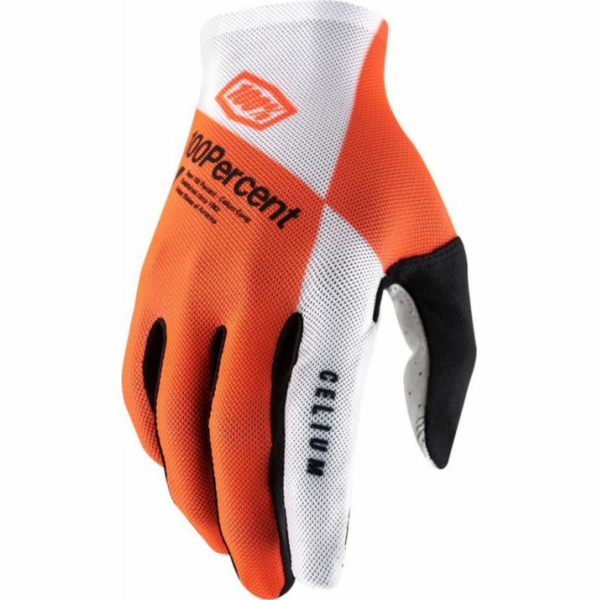 100% Rukavice 100% CELIUM Rukavice fluo oranžová bílá vel...