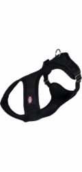 Postroj Trixie Soft, S–M: 35–60 cm/20 mm, černý