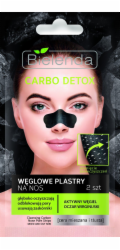 Bielenda Carbo Detox Black Charcoal Nos strips 2 ks.