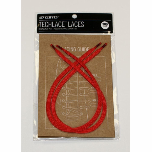 GIRO GIRO TECHLACE tkaničky jasně červené 250mm