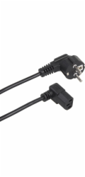 Napájecí kabel Maclean, úhlový, 3kolíkový, zástrčka EU, 1,5 m, MCTV-851