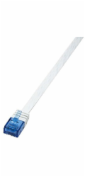 Plochý propojovací kabel LogiLink, U/UTP, Cat.6, bílý, 20 m (CF2111U)