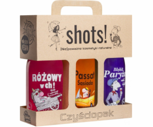 LAQ_SET střely! Clean-Pack Unisex růžový sprchový gel! 50...