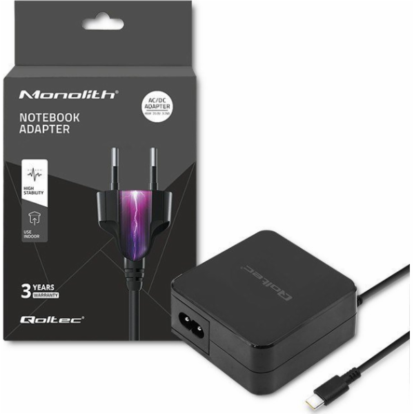 Qoltec 51027 Charger | 65W | 5-20.3V | 