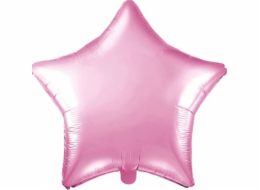 Fóliový balónek Party Deco Star, světle růžový, 48cm univerzální