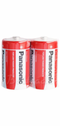PANASONIC Zinkouhlíkové baterie Red Zinc R20RZ/2P D 1,5V (shrink 2ks)