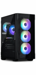 Zalman skříň I3 Neo / middle tower / ATX / 4x120 ARGB fan / 2xUSB 3.0 / 1xUSB 2.0 / skl. přední panel i bočnice / černá