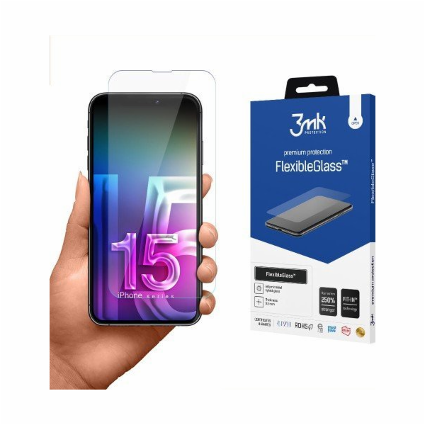 3mk hybridní sklo FlexibleGlass pro Apple iPhone 15
