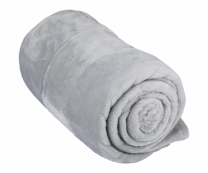 Pléd flanelový 200 x 150 cm světle šedá ED-225614