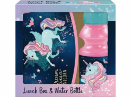 Sada krabičky na oběd Derform Unicorn + láhev na vodu 13 DERFORM p24