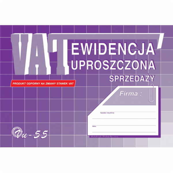 Michalczyk & Prokop Zjednodušená evidence tržeb VU-55