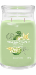 Svíčka ve skleněné dóze Yankee Candle, Vanilka s limetou, 567 g