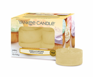 Svíčky čajové Yankee Candle, Vanilkový košíček, 12 ks