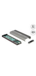 Delock Externí pouzdro pro M.2 NVMe PCIe SSD se SuperSpeed USB 20 Gbps (USB 3.2 Gen 2x2) USB Type-C samice - beznástroj
