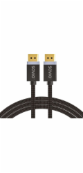 SAVIO CL-165 Display Port 1.4 kabel, 1m, měděný, bavlněný oplet