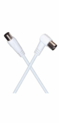 PREMIUMCORD TV kabel M/F konektor 90, 75 Ohm 15m