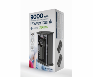 PowerBank Transparent 9000 mAh QC3.0 Black