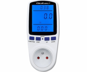Wattmetr Qoltec počítadlo spotřeby energie PM0626 | 3680W...
