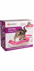 Flamingo Moggy Interaktivní hračka pro kočky Růžová/bílá