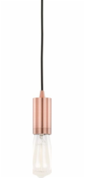 Závěsná lampa Moderna 1 x 60 W E27 červená měděná