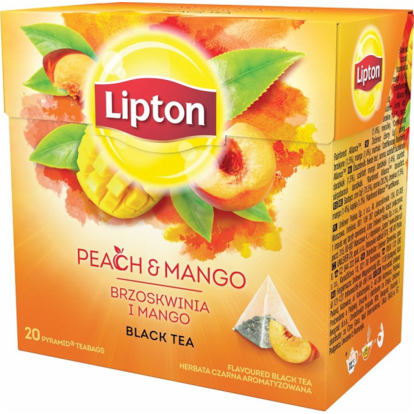 Lipton LIPTON PEACH MANGO ČERNÝ ČAJ 20TB 8474984