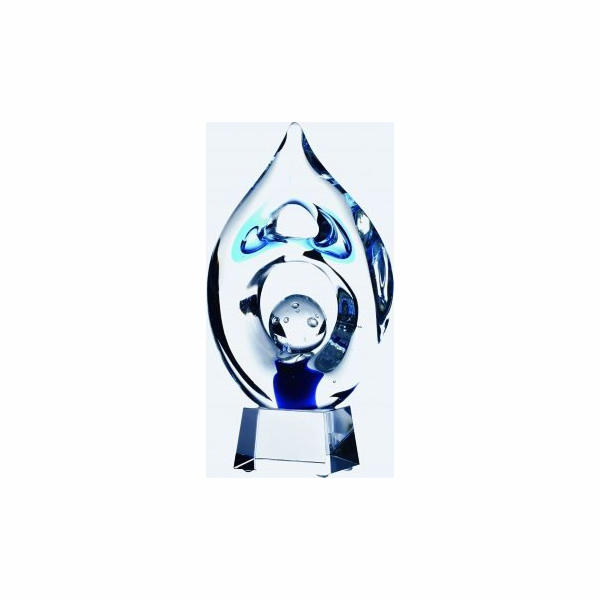 Victoria Sport Gravírovaná skleněná trofej + plněná barvo...