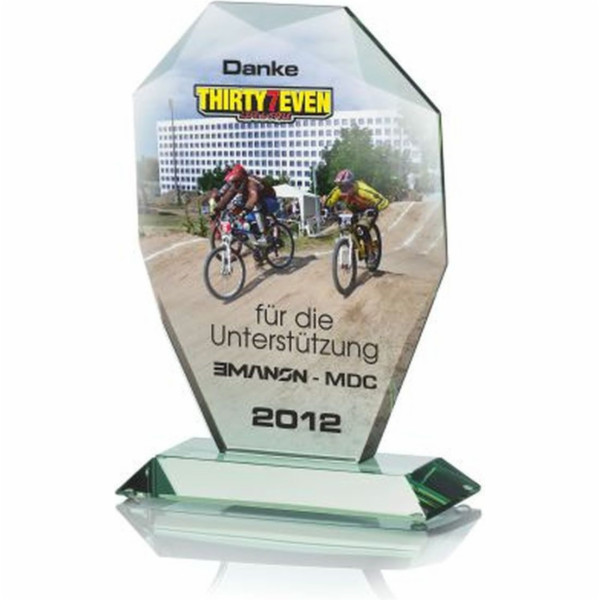 Trofej Victoria Sport Glass s barevným potiskem LuxorJet,...