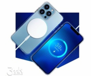 3mk ochranný kryt MagCase pro Apple iPhone 15 Plus, čirá