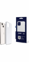 3mk ochranný kryt Hardy Silicone MagCase pro Apple iPhone 15, Silver-White