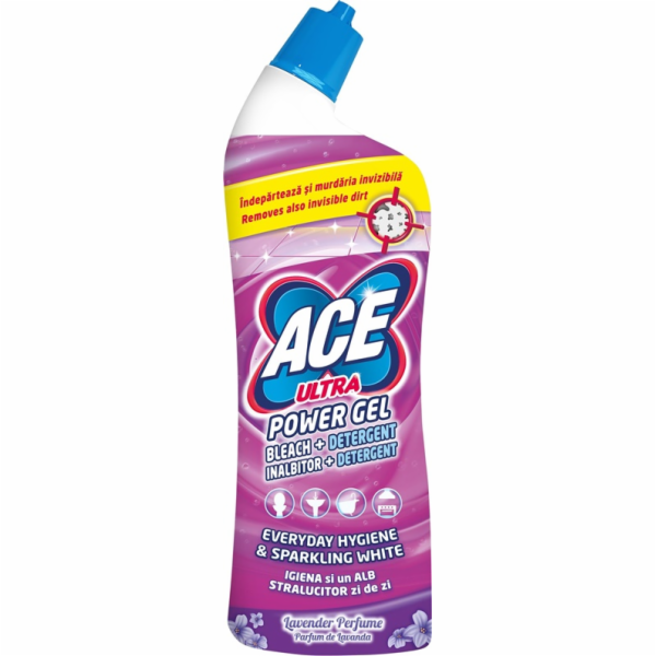 Gelový čistič koupelen Ace Ultra Power 750 ml