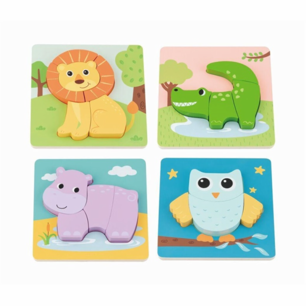 DŘEVĚNÁ HRA CHUNKY ANIMAL PUZZZZ
