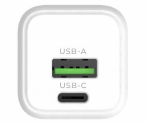 Nabíječka Standart GT-MJ65, USB/USB Type-C, bílá