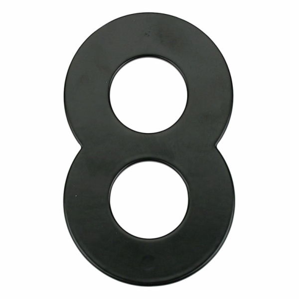 Číslo "8", matná černá, 145 mm