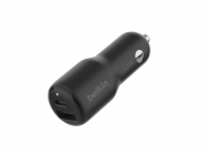 Belkin BOOST CHARGE™ 42W Duální Power Delivery PPS nabíječka do auta - 30W USB-C & 12W USB-A, černá