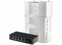 Switch Conexpro GNT-6FP51G6 venkovní, 1x GLAN s PoE in, 4x GLAN s PoE, 60W