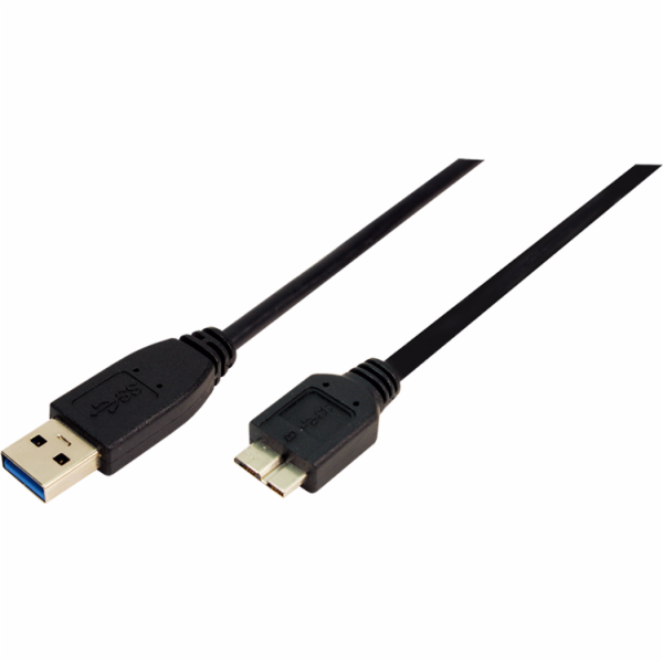LogiLink USB-A - micro-B USB kabel 0,6 m černý (CU0037)