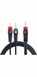 Libox Jack 3,5 mm - RCA (Cinch) kabel x2 1,5 m černý (LB0022)