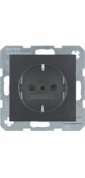 Berker Single zásuvka s/bez SCHUKO antracitová matná (47231606)