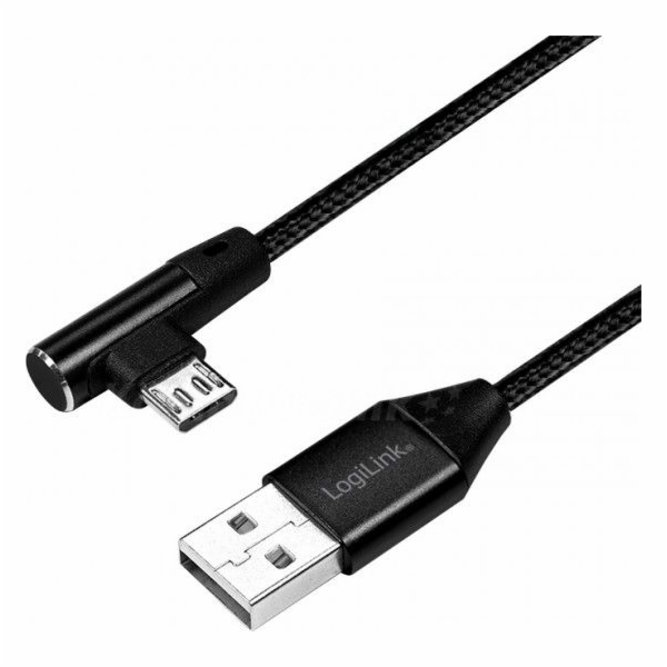 LogiLink USB-A - microUSB USB kabel 0,3 m černý (CU0141)