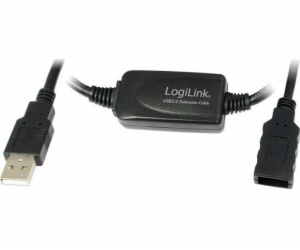 LogiLink USB-A - USB-A kabel USB 15 m černý (UA0145)