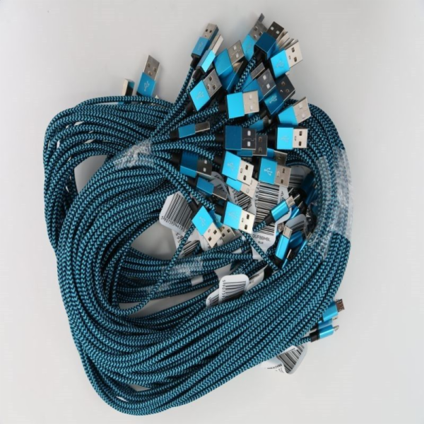 Omega USB-A - microUSB kabel 1 m Modrý (OUFBBMBL)