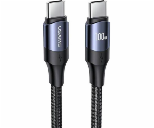 Usams USB-C – USB-C kabel USB 1,2 m černý (6958444973333)