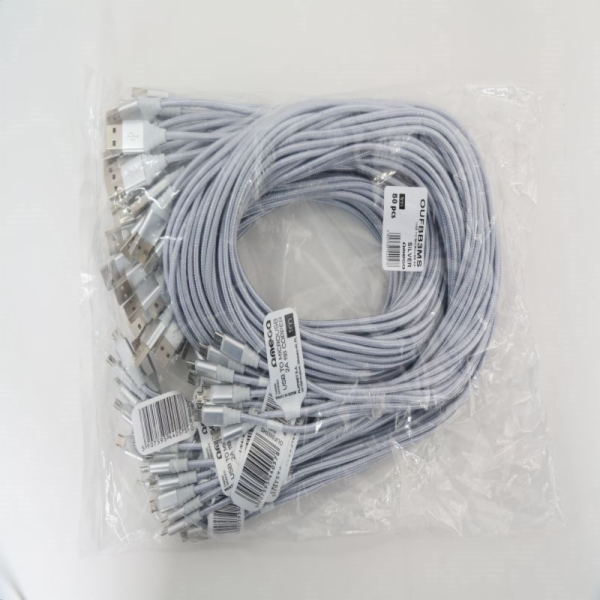 Omega USB-A USB kabel – 1 m stříbrný (OUFBB3MS)