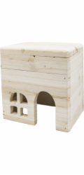 Domeček pro hlodavce Panama Pet, světlé dřevo, 15x12x15cm
