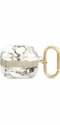 Ochranné pouzdro Guess Marble Strap Collection pro AirPods 3, šedé