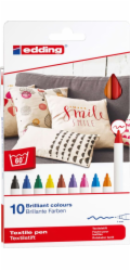 Edding edding Barevné fixy na látky, 10 ks, 4600